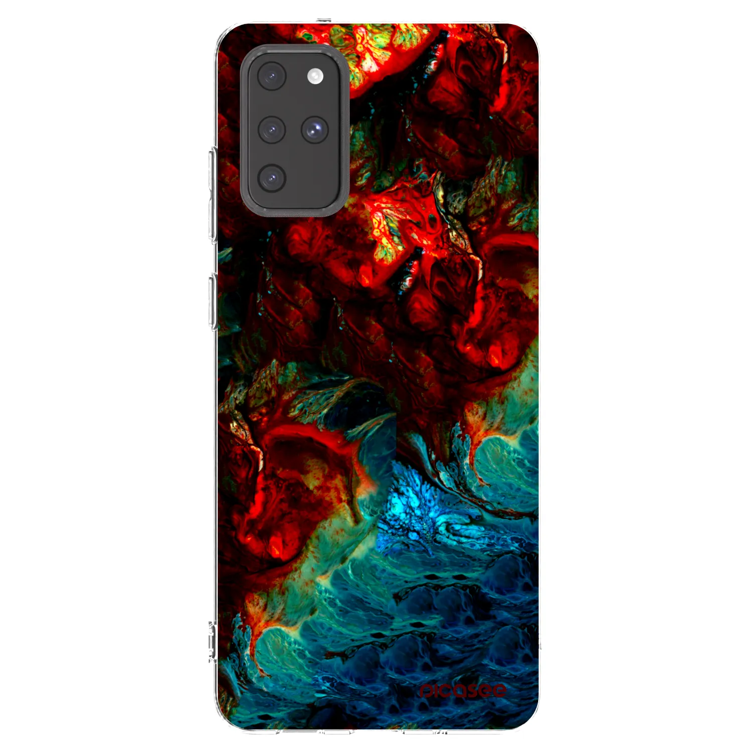 Picasee silikonowe przeźroczyste etui na Samsung Galaxy S20+ G985F - Universe