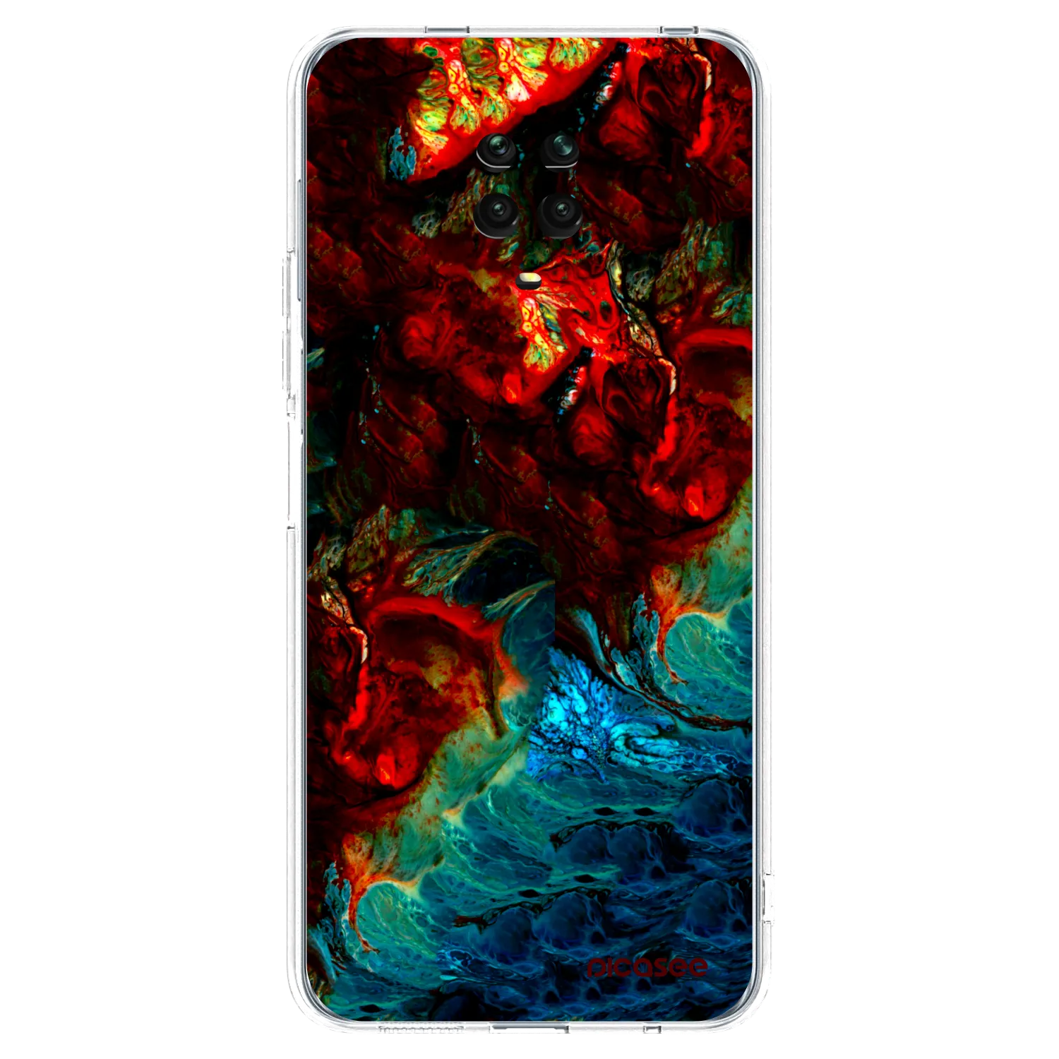 Picasee silikonowe przeźroczyste etui na Xiaomi Redmi Note 9 Pro - Universe
