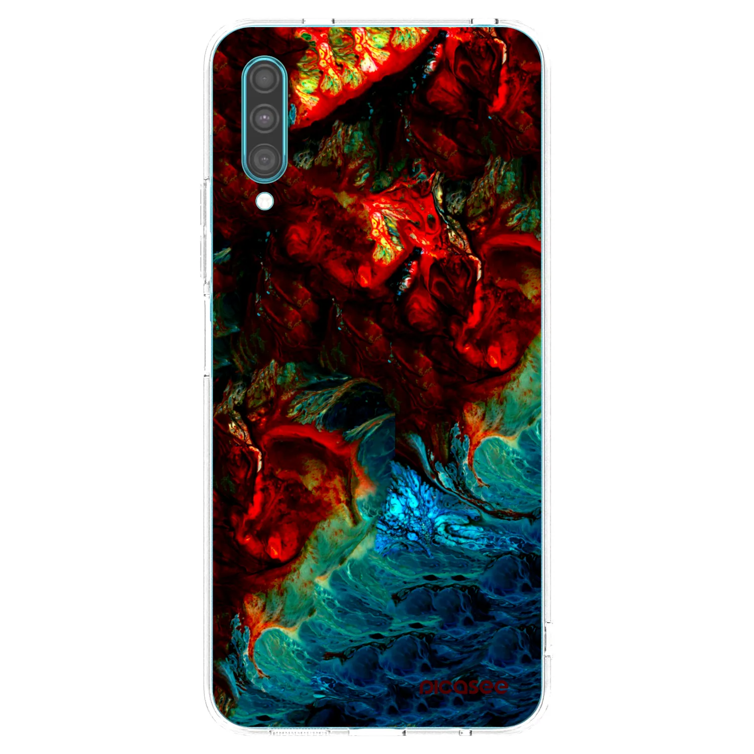Picasee silikonowe przeźroczyste etui na Samsung Galaxy A30s A307F - Universe