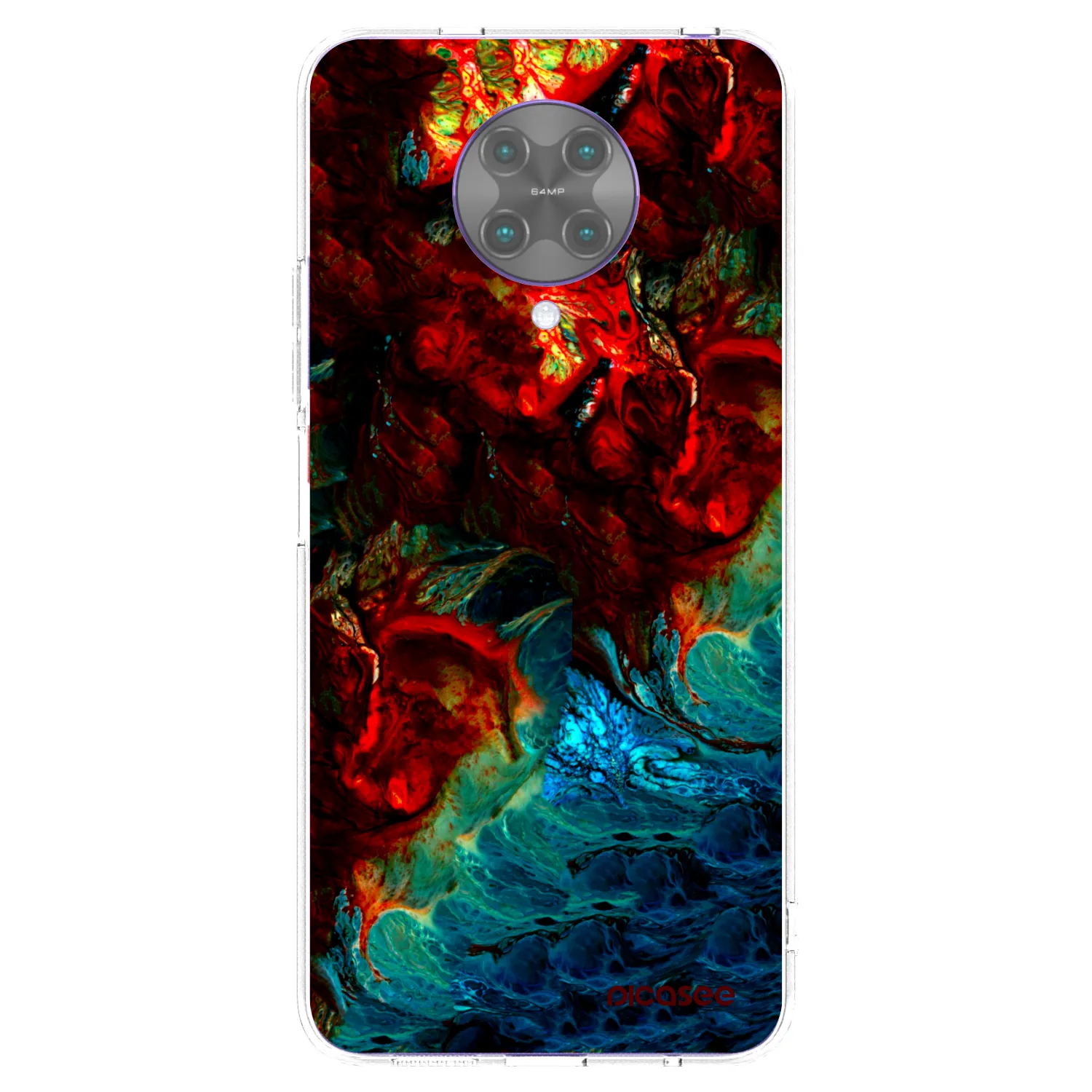Picasee silikonowe przeźroczyste etui na Xiaomi Poco F2 Pro - Universe