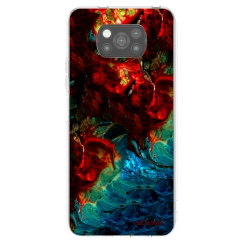 Picasee silikonowe czarne etui na Xiaomi Poco X3 - Universe