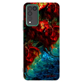 Picasee silikonowe przeźroczyste etui na Honor 10X Lite - Universe