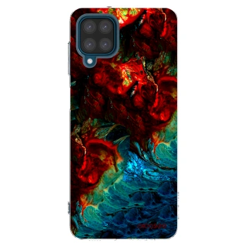 Picasee silikonowe przeźroczyste etui na Samsung Galaxy A12 A125F - Universe