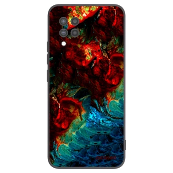 Picasee silikonowe czarne etui na Samsung Galaxy A42 A426B - Universe