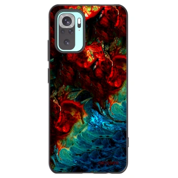 Picasee silikonowe czarne etui na Xiaomi Redmi Note 10 Pro - Universe