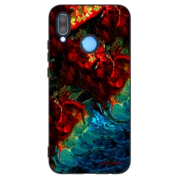 Picasee silikonowe czarne etui na Huawei P20 Lite - Universe