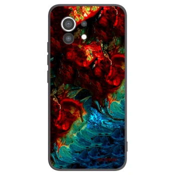 Picasee silikonowe czarne etui na Xiaomi Mi 11 - Universe