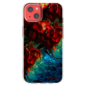 Picasee silikonowe przeźroczyste etui na Apple iPhone 13 - Universe