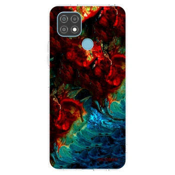 Picasee silikonowe przeźroczyste etui na Realme C21 - Universe