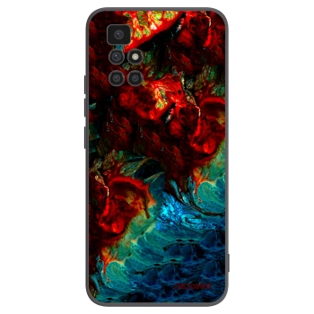 Picasee silikonowe czarne etui na Xiaomi Redmi 10 - Universe