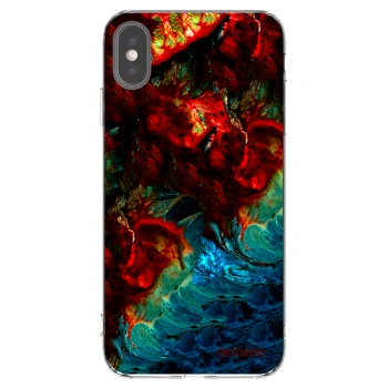 Picasee silikonowe przeźroczyste etui na Apple iPhone XS Max - Universe