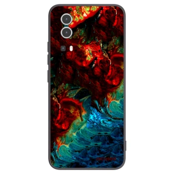 Picasee silikonowe czarne etui na Vivo Y72 5G - Universe