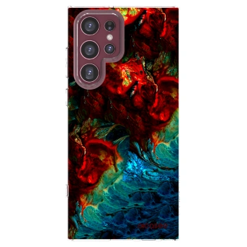 Picasee silikonowe przeźroczyste etui na Samsung Galaxy S22 Ultra 5G - Universe