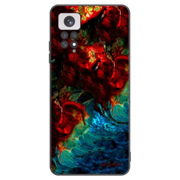 Picasee silikonowe czarne etui na Xiaomi Redmi Note 11 - Universe