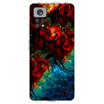 Picasee silikonowe przeźroczyste etui na Xiaomi Redmi Note 11S 4G - Universe