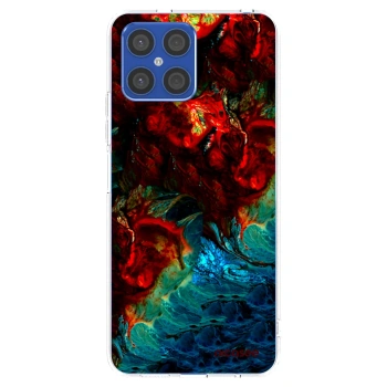 Picasee silikonowe przeźroczyste etui na Honor X8 4G - Universe