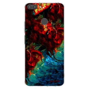 Picasee silikonowe przeźroczyste etui na Huawei P Smart - Universe