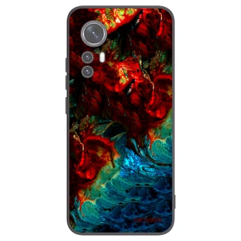 Picasee silikonowe czarne etui na Xiaomi 12X - Universe