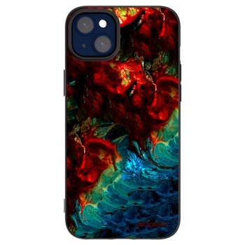 Picasee silikonowe czarne etui na Apple iPhone 14 Plus - Universe