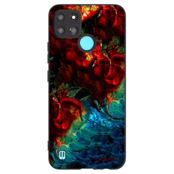 Picasee silikonowe czarne etui na Realme C21Y - Universe