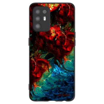 Picasee silikonowe czarne etui na OPPO A94 5G - Universe