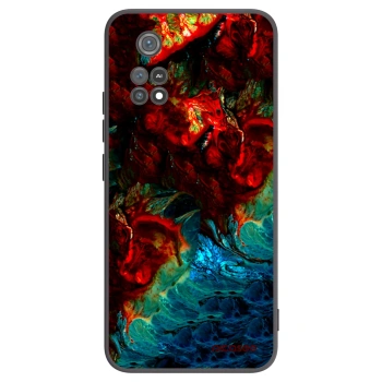 Picasee silikonowe czarne etui na Xiaomi Poco M4 Pro - Universe