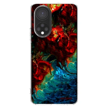 Picasee silikonowe przeźroczyste etui na Honor X7 - Universe