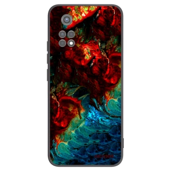 Picasee silikonowe czarne etui na Xiaomi Redmi Note 11S 5G - Universe