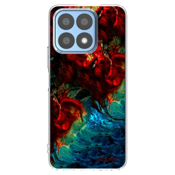 Picasee silikonowe przeźroczyste etui na Honor X8a - Universe