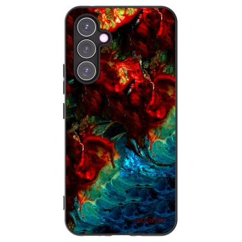 Picasee silikonowe czarne etui na Samsung Galaxy A54 5G A546B - Universe