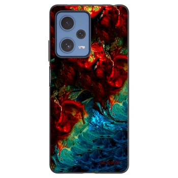 Picasee silikonowe czarne etui na Xiaomi Redmi Note 12 Pro 5G - Universe