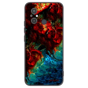 Picasee silikonowe czarne etui na Xiaomi Redmi 12C - Universe