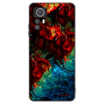 Picasee silikonowe czarne etui na Xiaomi Redmi Note 12S - Universe