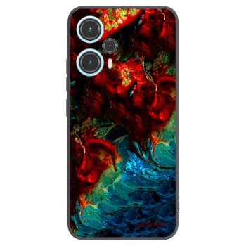 Picasee silikonowe czarne etui na Xiaomi Poco F5 - Universe