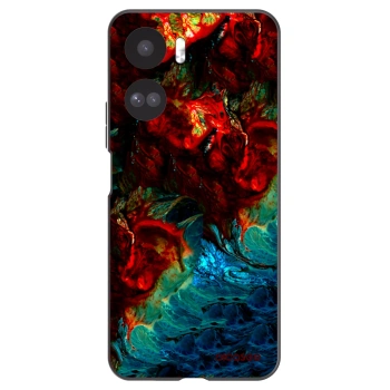 Picasee silikonowe czarne etui na Honor 90 Lite 5G - Universe
