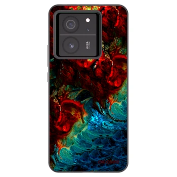 Picasee silikonowe czarne etui na Xiaomi 13T Pro - Universe