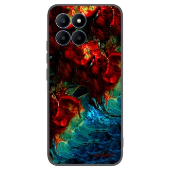 Picasee silikonowe czarne etui na Honor 70 Lite - Universe