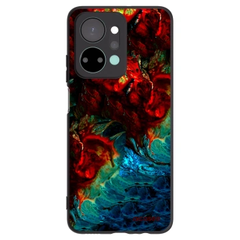 Picasee silikonowe czarne etui na Honor X7a - Universe