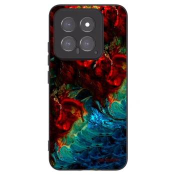 Picasee silikonowe czarne etui na Xiaomi 14 - Universe