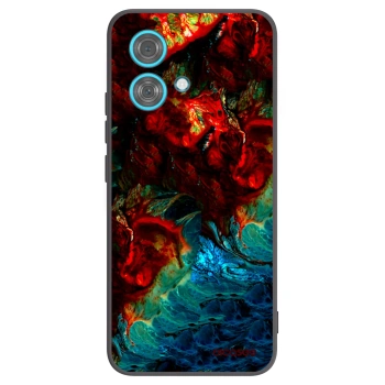 Picasee silikonowe czarne etui na Motorola Edge 40 Neo - Universe