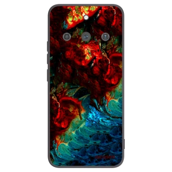 Picasee silikonowe czarne etui na Realme 11 Pro+ - Universe
