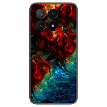 Picasee silikonowe czarne etui na Xiaomi Poco X6 Pro - Universe