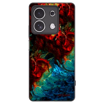 Picasee silikonowe czarne etui na Xiaomi Redmi Note 13 4G - Universe
