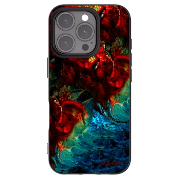 Picasee silikonowe czarne etui na Apple iPhone 16 Pro - Universe
