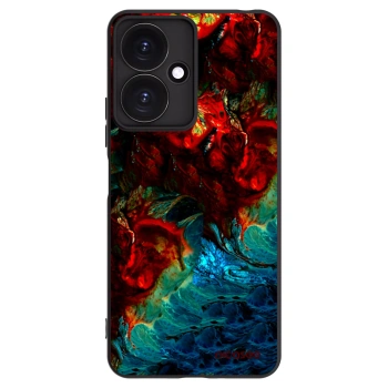 Picasee silikonowe czarne etui na Xiaomi Redmi 13C 5G - Universe