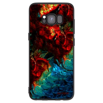 Picasee silikonowe czarne etui na Samsung Galaxy S8 G950F - Universe