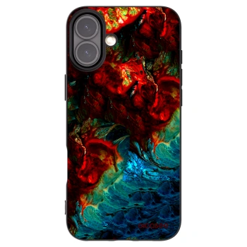 Picasee silikonowe czarne etui na Apple iPhone 16 Plus - Universe