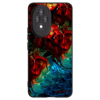 Picasee silikonowe czarne etui na Honor 200 5G - Universe