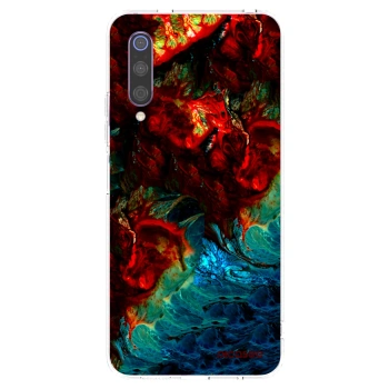 Picasee silikonowe przeźroczyste etui na Xiaomi Mi 9 - Universe