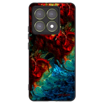 Picasee silikonowe czarne etui na Xiaomi 14T - Universe